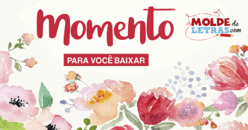 Molde de Letras e Números Momento