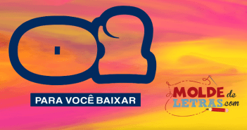 Molde de Letras e Números Oi