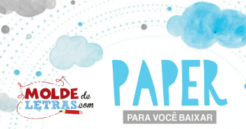 Molde de Letras e Números Paper