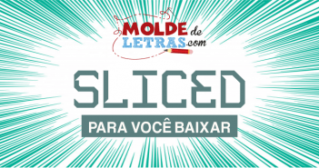 Molde de Letras e Números Sliced