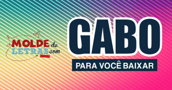 Molde de Letras e Números Gabo