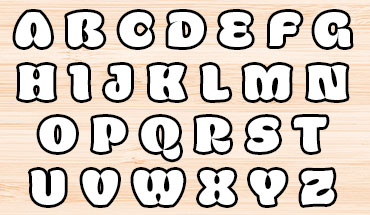 Molde de Letras e Números Opake