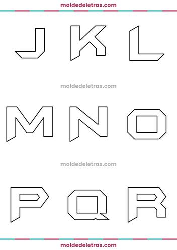 Molde de Letras e Números Estilo Batman Forever para Baixar