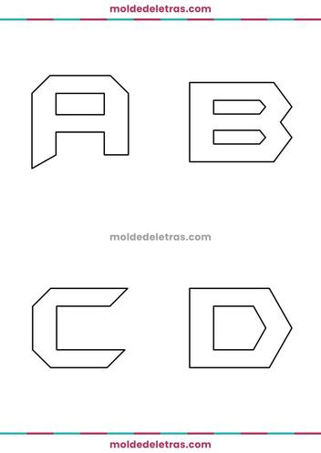 Molde de Letras e Números Estilo Batman Forever para Baixar